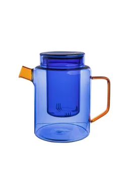 Tranquillo Teekanne RAIINBOW Blau – Borosilikatglas - blau – Produktbild 1 von 1