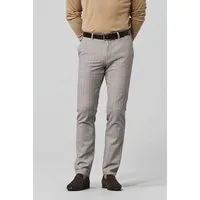 Meyer MEYER BAUMWOLLE-CHECK-CHINO, Weiß (beige), – Produktbild 1 von 1