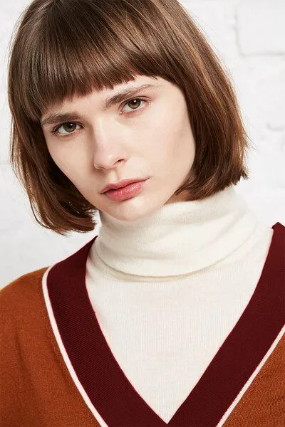 Wunderwerk Wunderwerk Damen Rollkragenpullover aus Schurwolle "Core rollneck merino", Hell rot (scarlet red), – Produktbild 3 von 3