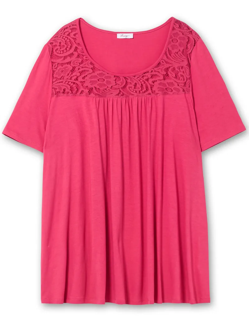 sheego Longshirt sorbet pink, Sorbet pink, – Produktbild 1 von 2