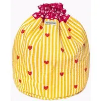 KIKOONI KIKOONI handgefertigter Baumwoll Beutel "FUNBAG" - BIG, Love edition sunny, – Produktbild 1 von 1