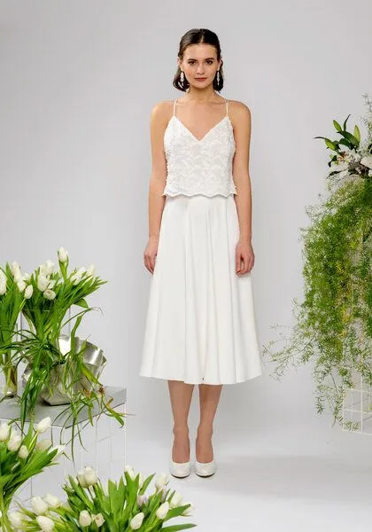 Atelier SNOW Atelier SNOW Zweiteiliges Brautkleid Trägertop Lily-Alyssien – Produktbild 2 von 4