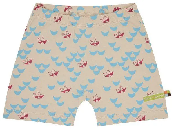loud + proud loud + proud Babys & Kinder Short Druck, GOTS-zertifiziert, Vanilla(natur), – Produktbild 2 von 4