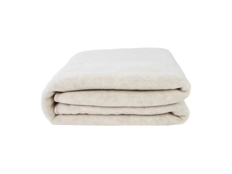 Pickapooh Pickapooh Kuscheldecke Bio-Merinowolle Fleece natur Maße 160 x 180 cm, Natur, – Produktbild 1 von 2