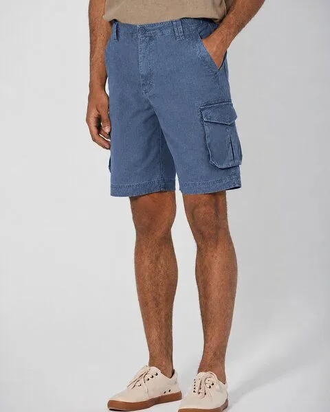 HempAge HempAge Cargoshorts Herren Hanf/Biobaumwolle, Blueberry(blau), – Produktbild 1 von 4