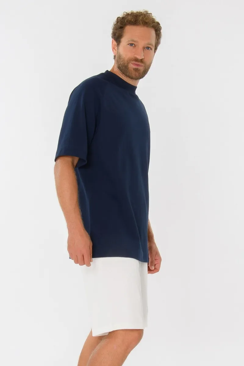 THOKKTHOKK THOKKTHOKK Herren vegan Raglant-Shirtmarineblau, Blau, – Produktbild 2 von 2