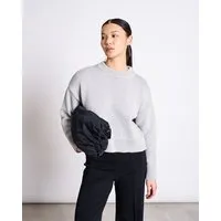 JAN N JUNE JAN N JUNE Baumwoll Strickpullover YAGMUR GOTS, Hellgrau, – Produktbild 1 von 1