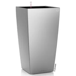 Lechuza® Lechuza® 'Cubico 30', silber, ca. 29,5 x 29,5 x H 56,5 cm – Produktbild 1 von 1