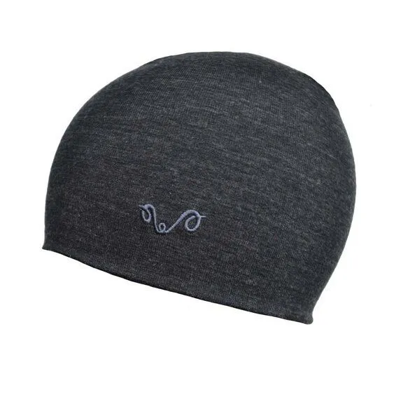 Woolona Woolona Beanie Mütze Merinowolle - 100% Merinowolle, Anthrazit, – Produktbild 2 von 3