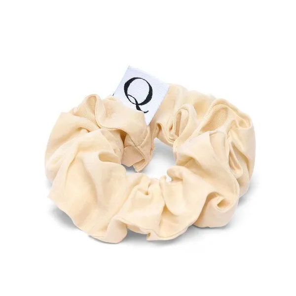 Qupro Qupro 4 Scrunchies beige/rosé vegane Seide – Produktbild 2 von 4