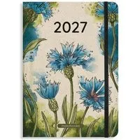 matabooks matabooks® Kalender 2027 A5 Basic aus Graspapier – Jahresplaner Samaya – Farbe: Cornflower Blue – Produktbild 1 von 1