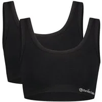 Bamboo Basics Bamboo Basics Nahtloser Rippen-BH RUBY mit Bambusviskose ( 2er Pack, schwarz) – Produktbild 1 von 1