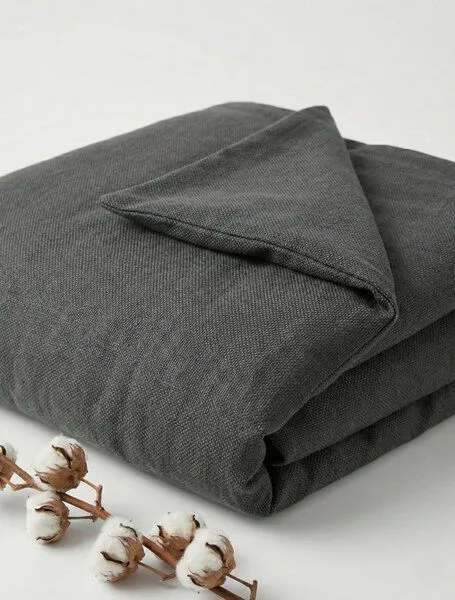 Nature by Adam Nature by Adam Bettbezug „Rio“ aus Baumwolle (kbA) mit Reißverschluss – Made in Germany, Schwarz, – Produktbild 1 von 4