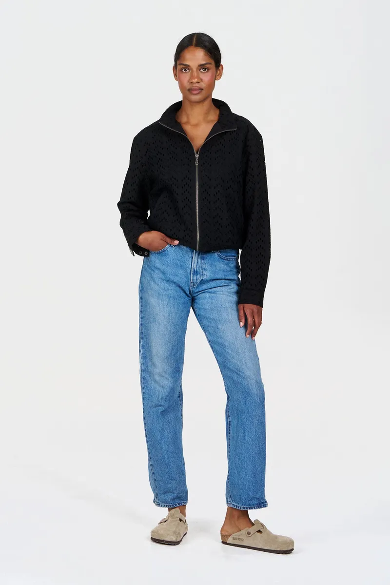 KOMODO KOMODO Damen vegan Jacke Lotus Schwarz, Schwarz, – Produktbild 1 von 2