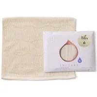 thies thies 1856 ® veganes Gäste-Handtuch aus japanischer Biobaumwolle gefärbt mit recyceltem Gemüse, White onion (weiß), – Produktbild 1 von 1