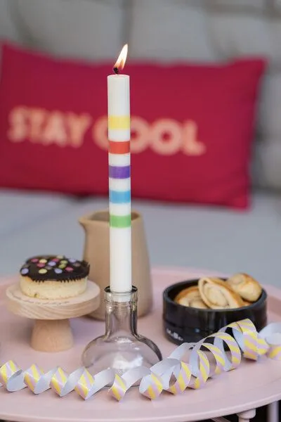 MaBe MaBe Kerzenständer Klassik - Witzig & nachhaltig - Upcycling aus der 0,5l Spirituosenflasche – Produktbild 3 von 4