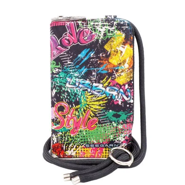 Seegarn Seegarn-Täschle / 2in1 Handy-Tasche und Geldbeutel (MB12), K3 - kordel schwarz, – Produktbild 1 von 5