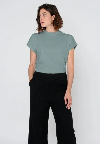 THOKKTHOKK ThokkThokk TT75 Boxy T-Shirt (GOTS, vegan), Green blue (grün-blau), – Produktbild 4 von 5