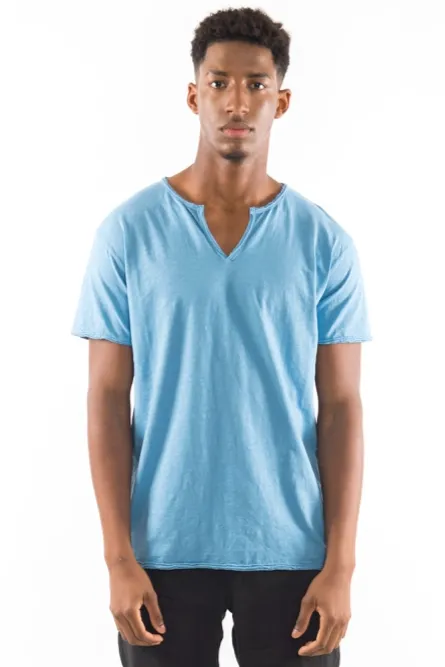 RAVENS VIEW IBIZA RAVENS VIEW IBIZA Herren vegan T-Shirt Eros Faded Denim Blau, Blau, – Produktbild 2 von 2
