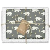 dabelino dabelino Geschenkpapier Set: Weihnachten "Eisbär / Pünktchen schwarz weiß" – Produktbild 1 von 1