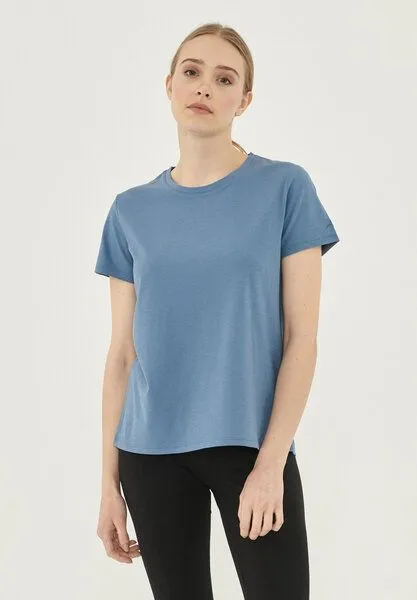 ORGANICATION ORGANICATION Damen Basic T-Shirt aus Bio-Baumwolle, Indigo, – Produktbild 1 von 4