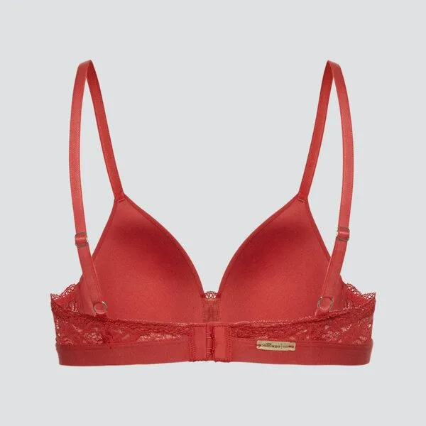 comazo|earth comazo|earth Fairtrade BH ohne Bügel | GOTS zertifiziert, Cranberry, – Produktbild 4 von 5