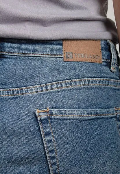 TORLAND TORLAND Straight Fit Damenjeans JOAN, Mid indigo (blau), – Produktbild 5 von 5