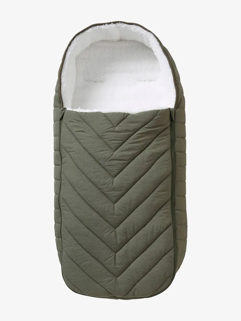 Vertbaudet Gesteppter Kinderwagen-Ausfahrsack salbei, Salbeigrün, – Produktbild 1 von 4