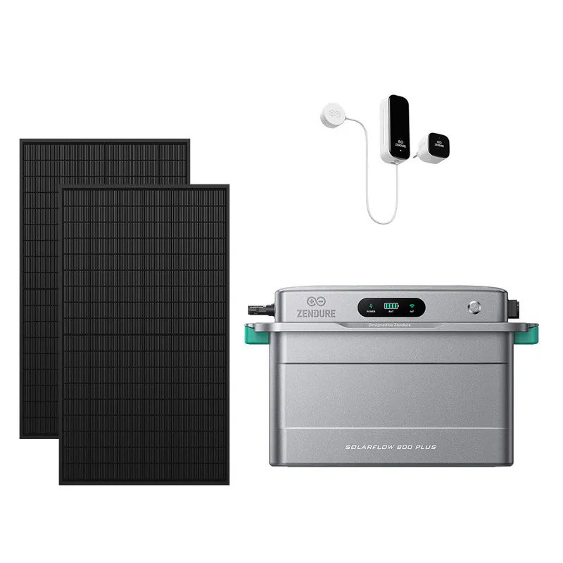 Zendure Deutschland Zendure SolarFlow 800 Plus: Balkonkraftwerk-Speicher mit top Preis-Leistung, SolarFlow 800 Plus + Smart Meter D0 / Ohne Batterie / 2*515W Bifaziale (1339Wp Max) – Produktbild 1 von 1