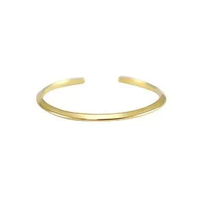ELEKTROPULLI Größenverstellbarer Feiner Ring Schlicht & Schön 1,2mm schmal, Ø 17 - 19mm von Elektropulli, Gold, – Produktbild 3 von 3