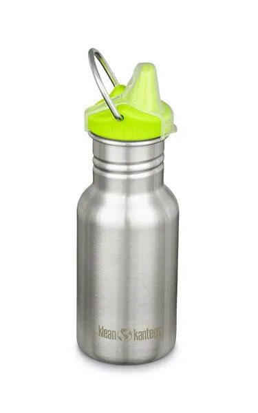 Klean Kanteen Klean Kanteen Kid Kanteen®Classic Narrow Trinkflasche mit Sippy Cap 355ml, Silber (brushed stainless), – Produktbild 1 von 1