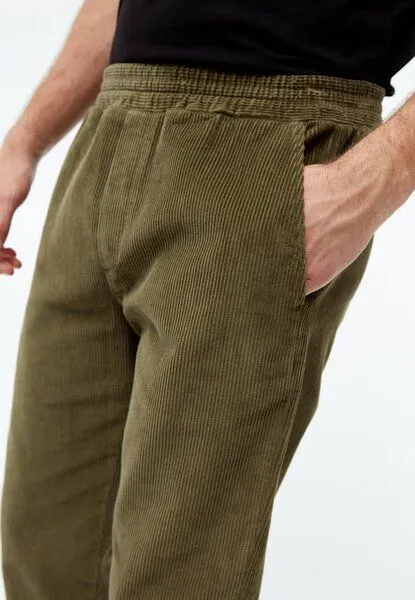 Givn Berlin Givn Berlin Cordhose GBERIC aus Bio-Baumwolle mit elastischem Bund, Khaki, – Produktbild 5 von 5
