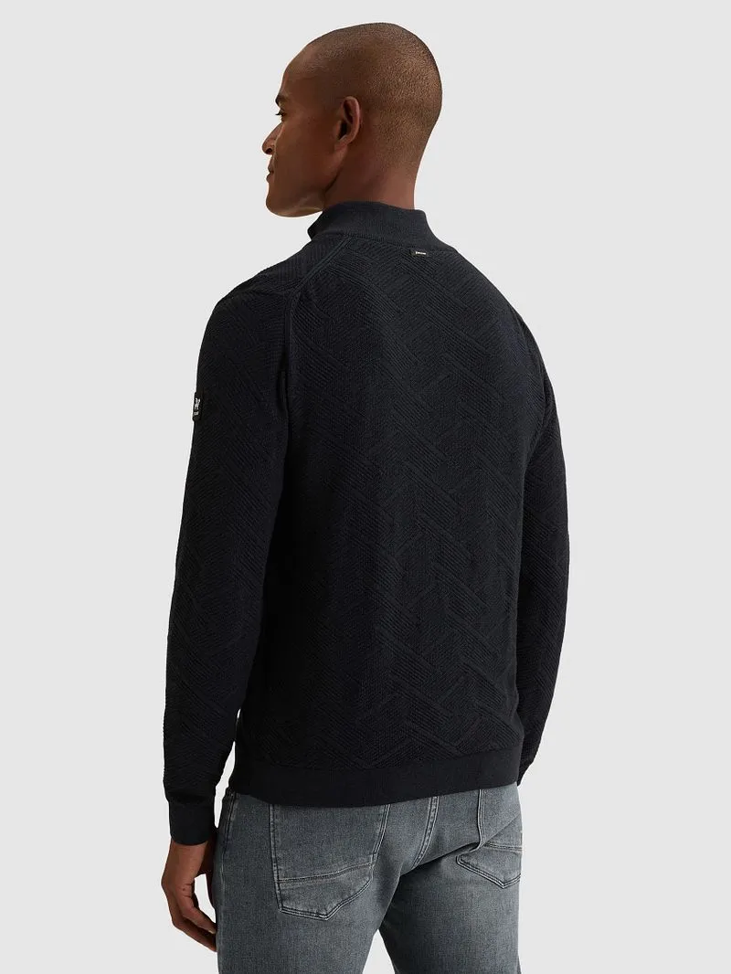 Vanguard Vanguard Pullover Half Zip Mouline Sky Captain - Größe 3XL, Dunkelblau, – Produktbild 4 von 5