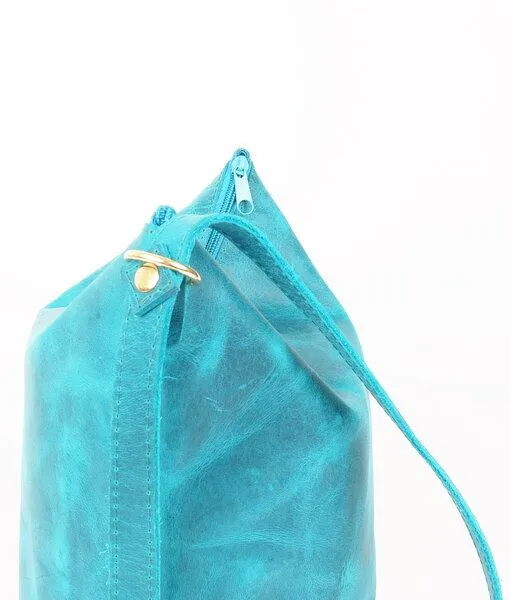 monday market monday market Ledertasche Susan klein, Türkis, – Produktbild 3 von 4