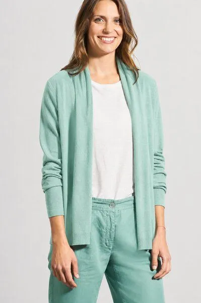 HempAge HempAge Sommerliche Strickjacke Hanf/Biobaumwolle, Sage (grün), – Produktbild 2 von 4