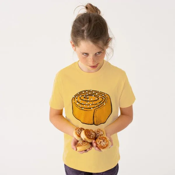 Cmig Cmig Kinder T-Shirt Zimtschnecke, Gelb, – Produktbild 3 von 4