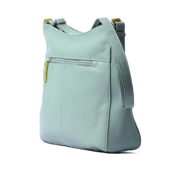 Vargu Vargu Leder-Umhängetasche Lunua 1, Mint green, – Produktbild 3 von 4