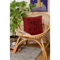 Hirschkind Hirschkind Bio-Kissenbezug 'Schmetterlingswiese' ziegelrot 40x40cm – Produktbild 1 von 1
