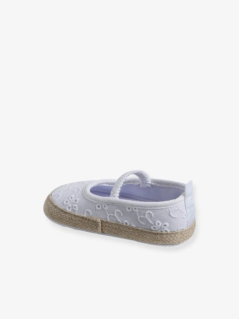 Vertbaudet Festliche Baby Ballerinas mit Lochstickerei, Weiß, – Produktbild 4 von 4