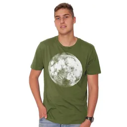 HANDGEDRUCKT HANDGEDRUCKT RESTPOSTEN "Supermond" Männer-T-Shirt – Produktbild 1 von 1