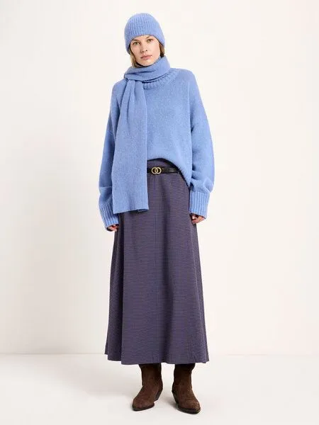LANIUS LANIUS Oversized Pullover, Blau-light-blue-melange, – Produktbild 3 von 4