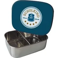 Kikadu Brotdose Schulkind Petrol 17 x 13 x 5,5 cm, Grün, – Produktbild 1 von 1