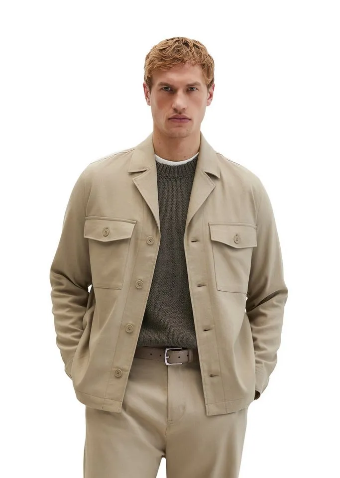 Marc O'Polo Marc O'Polo Kurzjacke aus weichem Funktionsleinen, Braun, – Produktbild 1 von 5