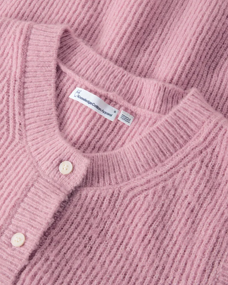 KnowledgeCotton Apparel KnowledgeCotton Apparel Damen vegan Weste Soufflé Yarn In Der Farbe Orchid Haze, Rosa, – Produktbild 2 von 2