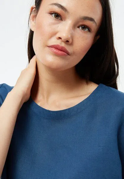 Givn Berlin Givn Berlin T-Shirt GBPINA aus Leinen, Blazing blue (linen), – Produktbild 3 von 4