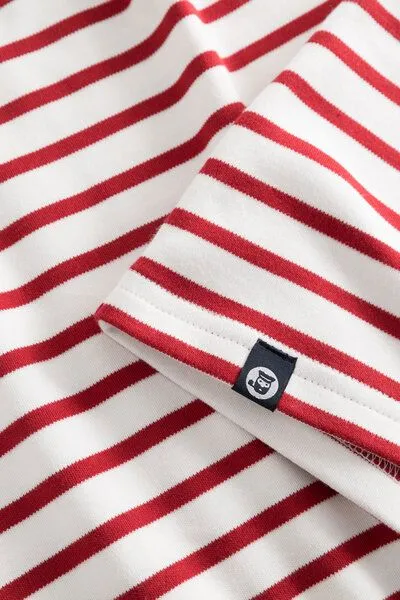 Hanseheld Hanseheld Streifenshirt Damen aus Baumwolle (Bio), Natur-rot, – Produktbild 4 von 4