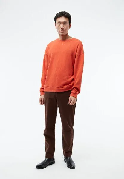 Givn Berlin Givn Berlin Sweater GBCEDRICO loose Fit aus recycelter Baumwolle, Dark orange, – Produktbild 1 von 4