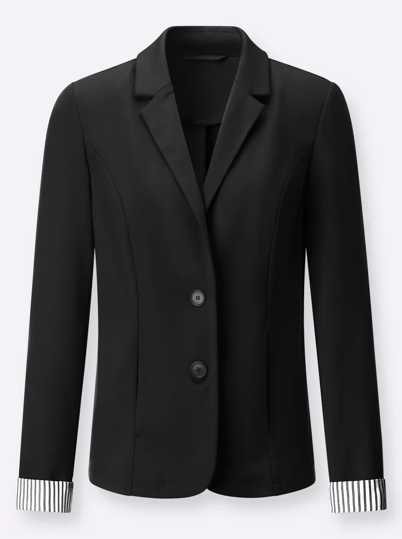 Witt Jerseyblazer, Schwarz, – Produktbild 2 von 2