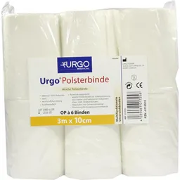 Urgo URGO POLSTERBINDE 10 cmx3 m 6 St Binden – Produktbild 1 von 1