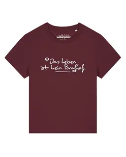 watapparel watapparel T-Shirt Frauen Das Leben ist kein Ponyhof – Produktbild 1 von 1
